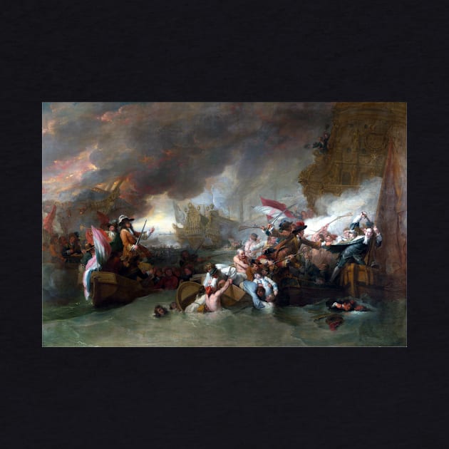 Benjamin West The Battle of La Hogue by pdpress